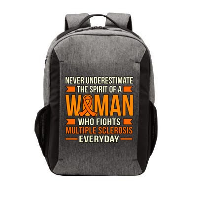 Never Underestimate Multiple Sclerosis Awareness Graphic Gift Vector Backpack