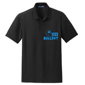 Number One Bullshit Dry Zone Grid Polo