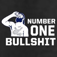Number One Bullshit Funny 7 Panel Mesh Trucker Snapback Hat