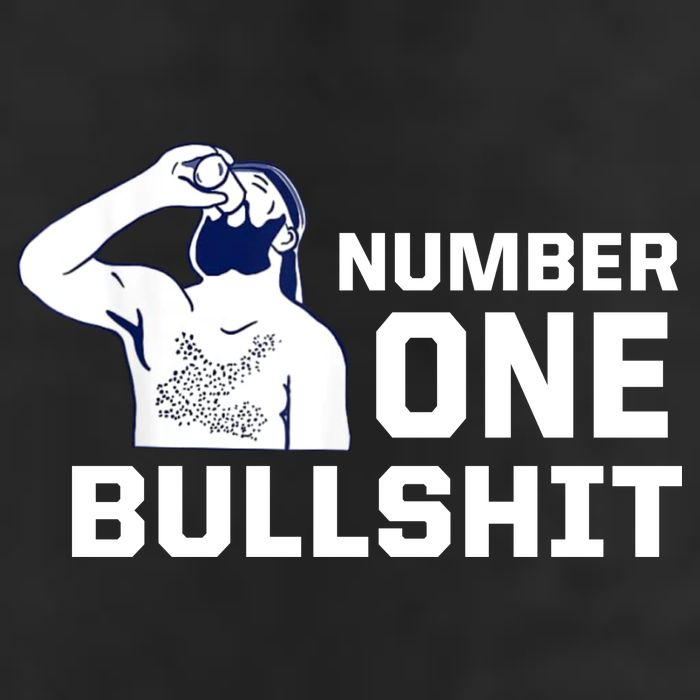 Number One Bullshit Funny 7 Panel Mesh Trucker Snapback Hat