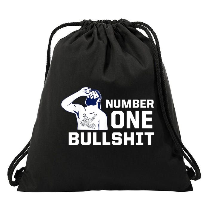 Number One Bullshit Funny Drawstring Bag