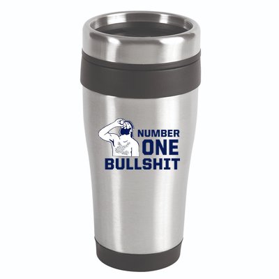 Number One Bullshit Funny 16oz Travel Tumbler