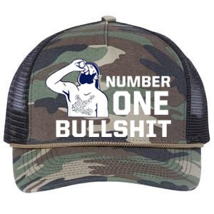 Number One Bullshit Funny Retro Rope Trucker Hat Cap