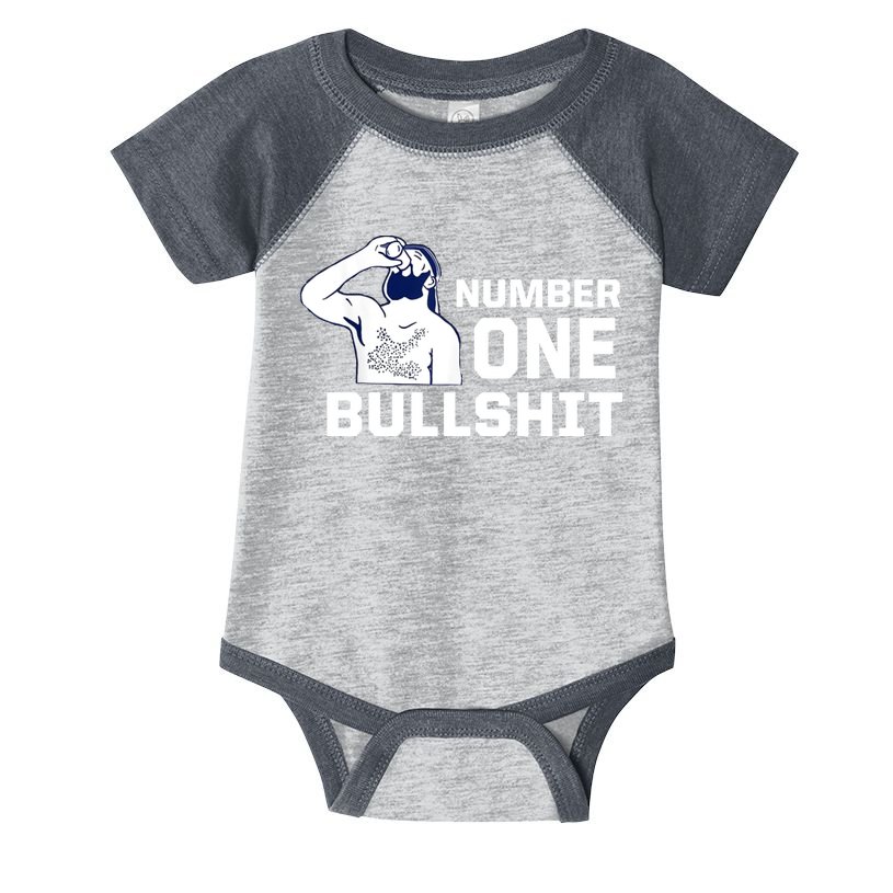 Number One Bullshit Funny Infant Baby Jersey Bodysuit