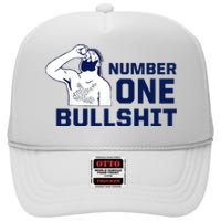 Number One Bullshit Funny High Crown Mesh Back Trucker Hat