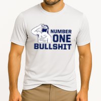 Number One Bullshit Funny Cooling Performance Crew T-Shirt