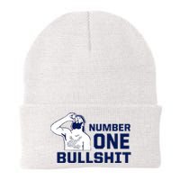 Number One Bullshit Funny Knit Cap Winter Beanie