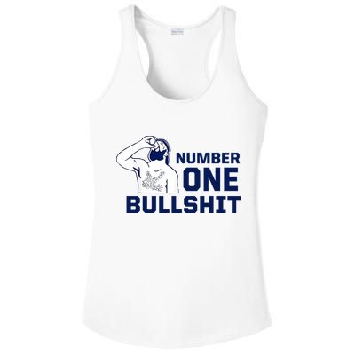 Number One Bullshit Funny Ladies PosiCharge Competitor Racerback Tank