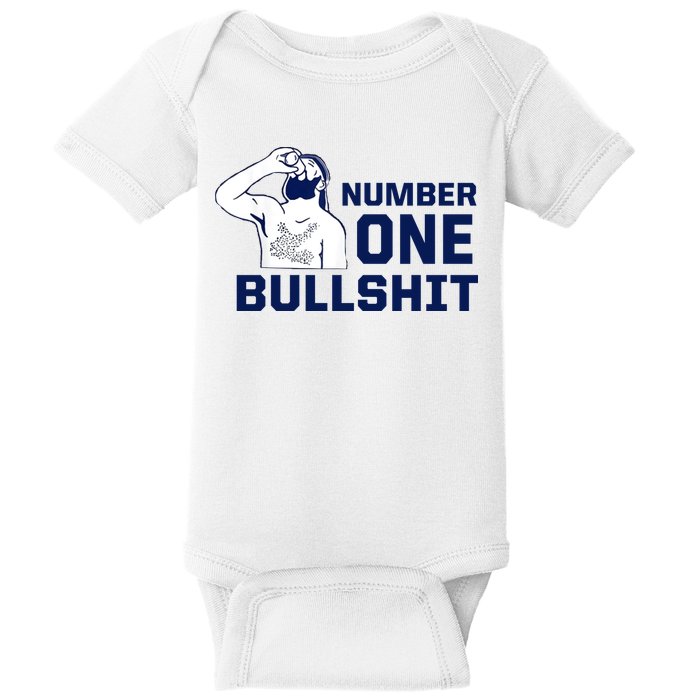 Number One Bullshit Funny Baby Bodysuit