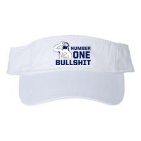 Number One Bullshit Funny Valucap Bio-Washed Visor