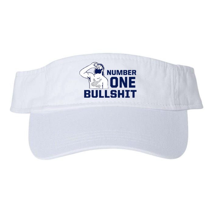 Number One Bullshit Funny Valucap Bio-Washed Visor