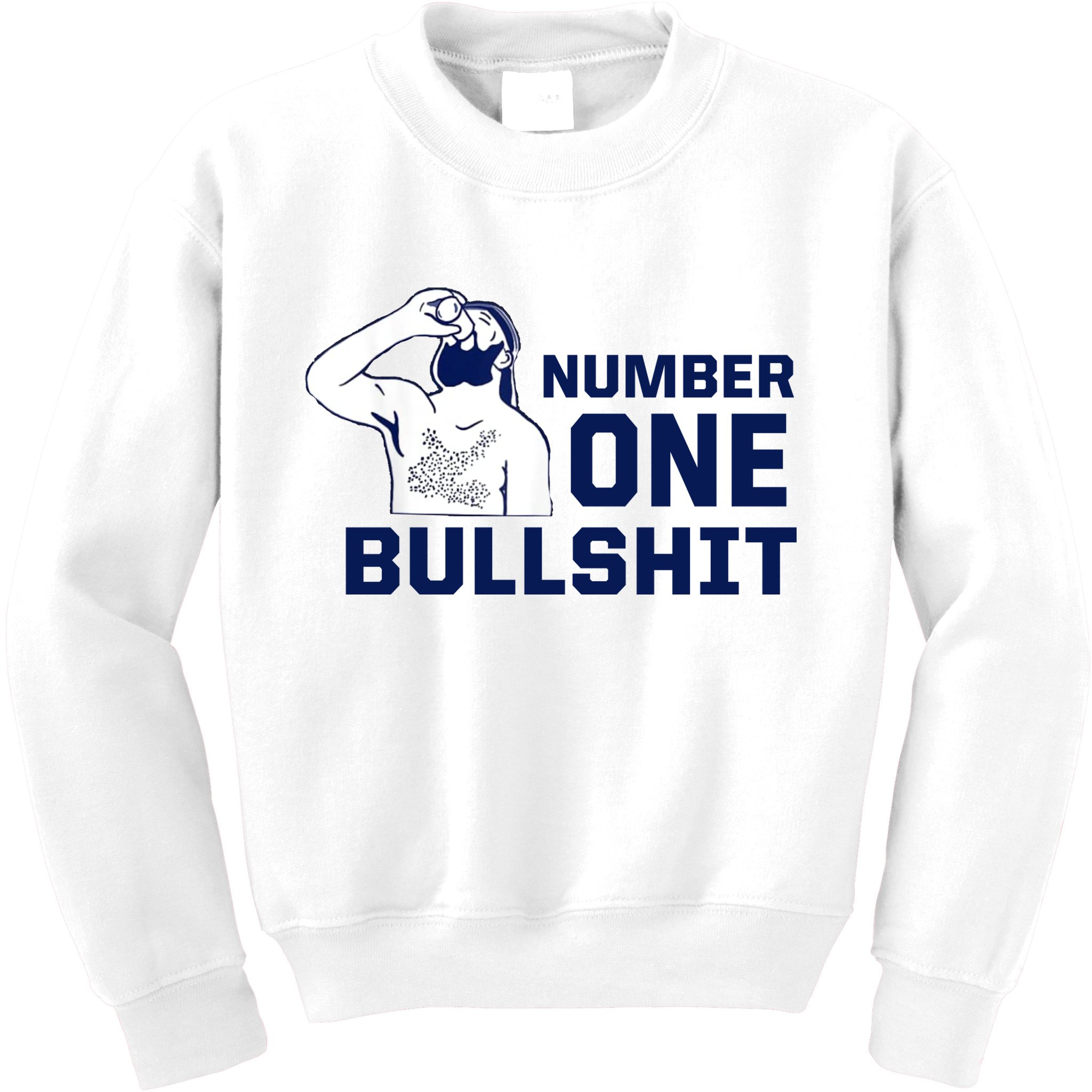 Number One Bullshit Funny Kids Sweatshirt