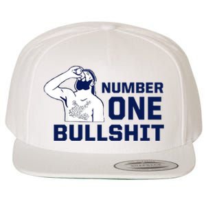 Number One Bullshit Funny Wool Snapback Cap