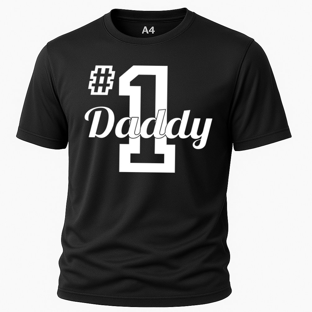 Number One Dad Performance Shirt