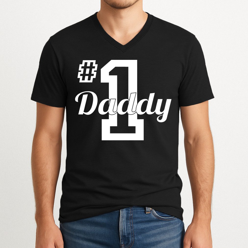 Number One Dad V-Neck T-Shirt