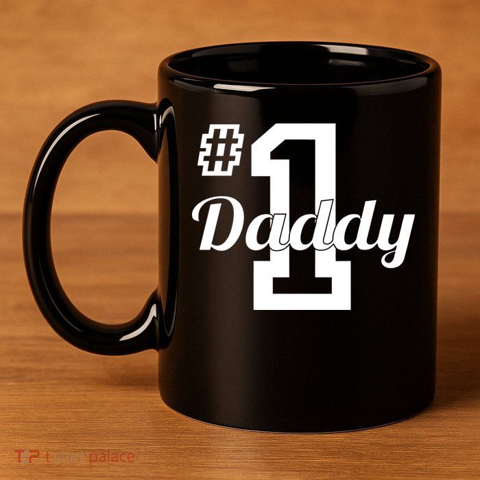 Number One Dad 11oz C Handle Ceramic Mug