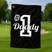 Number One Dad Golf Towel