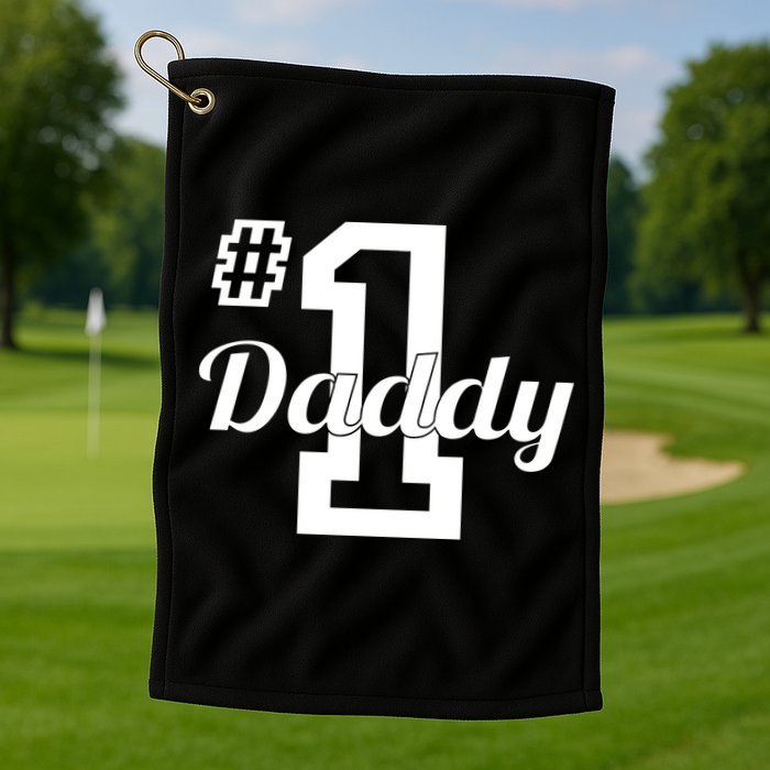 Number One Dad Golf Towel