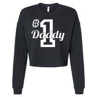 Number One Dad Cropped Pullover Crew