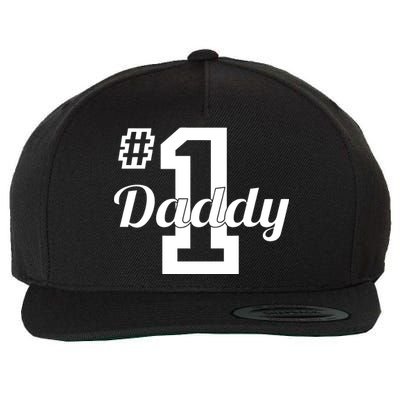 Number One Dad Wool Snapback Cap