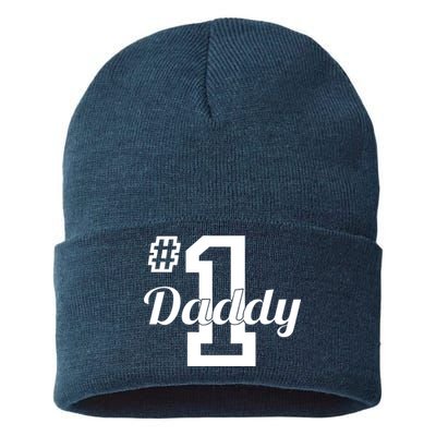 Number One Dad Sustainable Knit Beanie