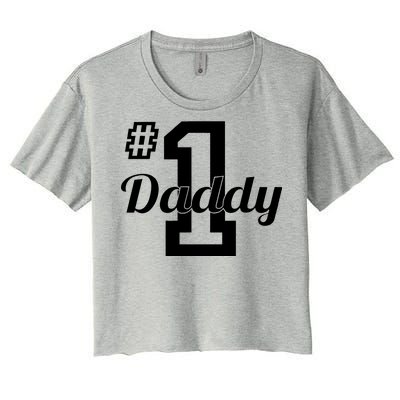 Number One Dad Women's Crop Top Tee