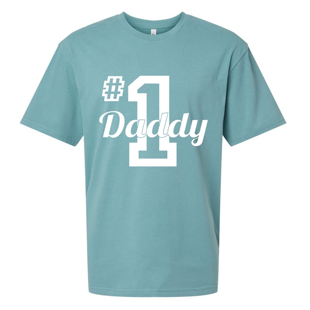 Number One Dad Sueded Cloud Jersey T-Shirt
