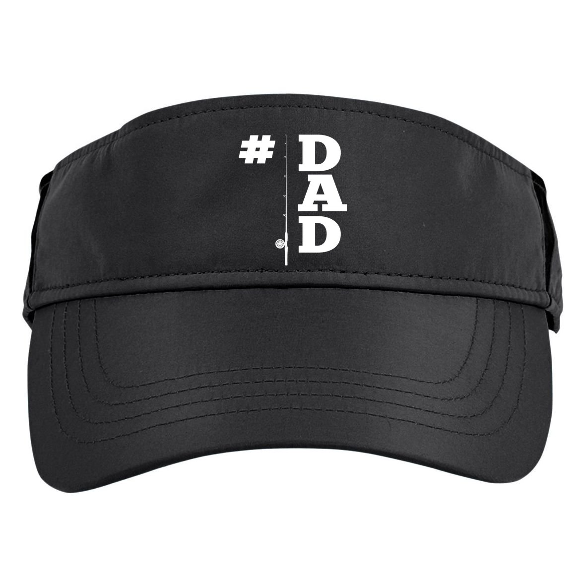 Number One Fishing Dad  Adult Drive Performance Visor