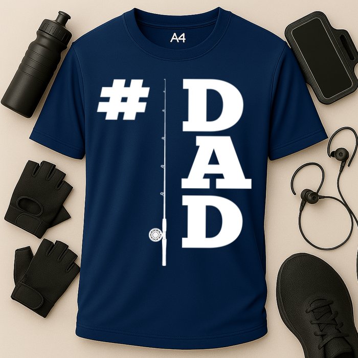 Number One Fishing Dad  Cooling Performance Crew T-Shirt