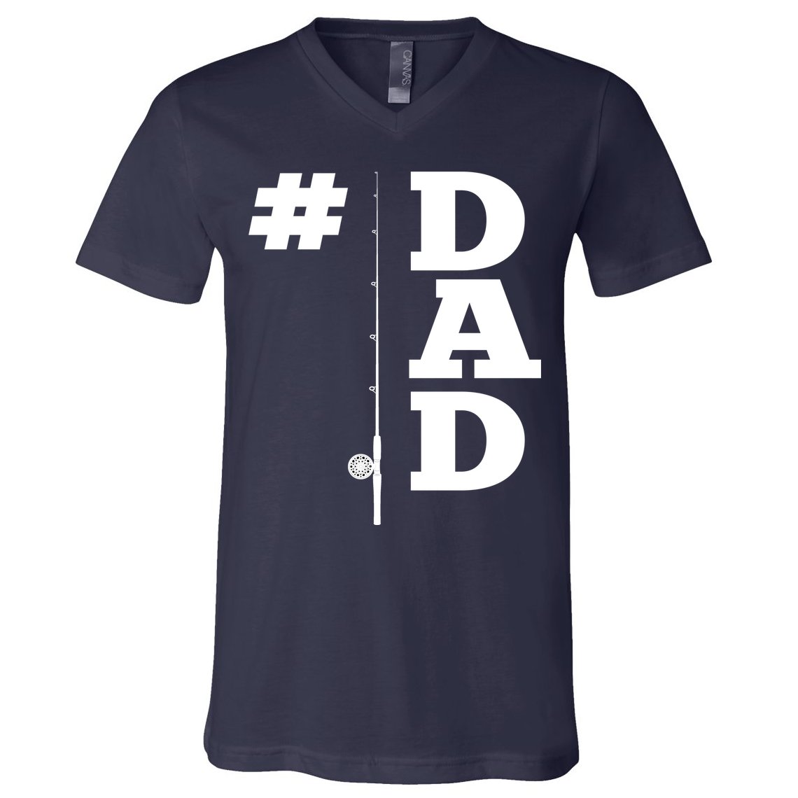 Number One Fishing Dad  V-Neck T-Shirt