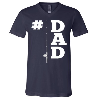 Number One Fishing Dad  V-Neck T-Shirt