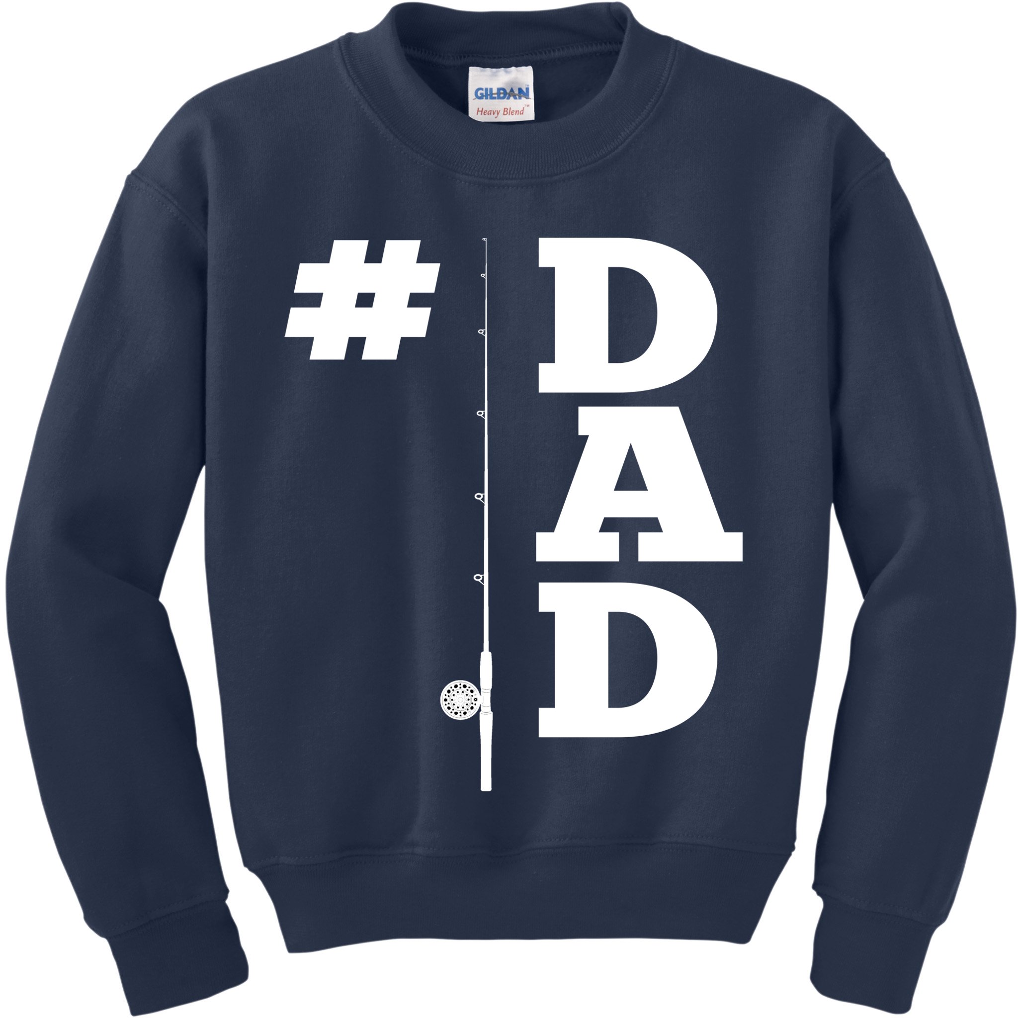 Number One Fishing Dad  Kids Sweatshirt