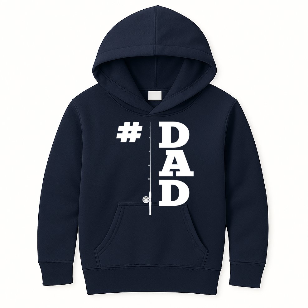 Number One Fishing Dad  Kids Hoodie