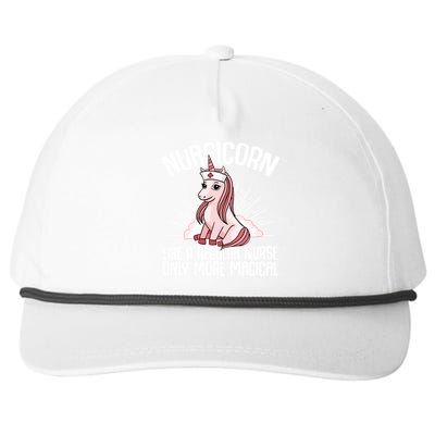 Nurse Unicorn Nursicorn Like A Regular Nurse Dabbing Unicorn Gift Snapback Five-Panel Rope Hat