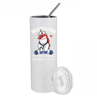 Nursicorn Unicorn Nurse Nursing Magical Rn Gift Stainless Steel Tumbler