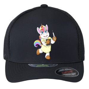 Nurse Unicorn Nursicorn Funny Gift Cool Gift Flexfit Unipanel Trucker Cap