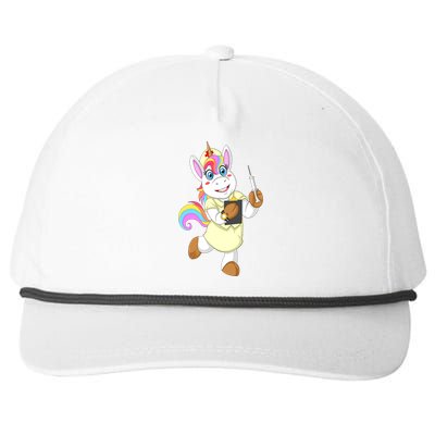 Nurse Unicorn Nursicorn Funny Gift Cool Gift Snapback Five-Panel Rope Hat