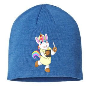 Nurse Unicorn Nursicorn Funny Gift Cool Gift Sustainable Beanie