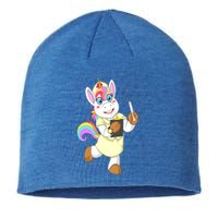 Nurse Unicorn Nursicorn Funny Gift Cool Gift Sustainable Beanie