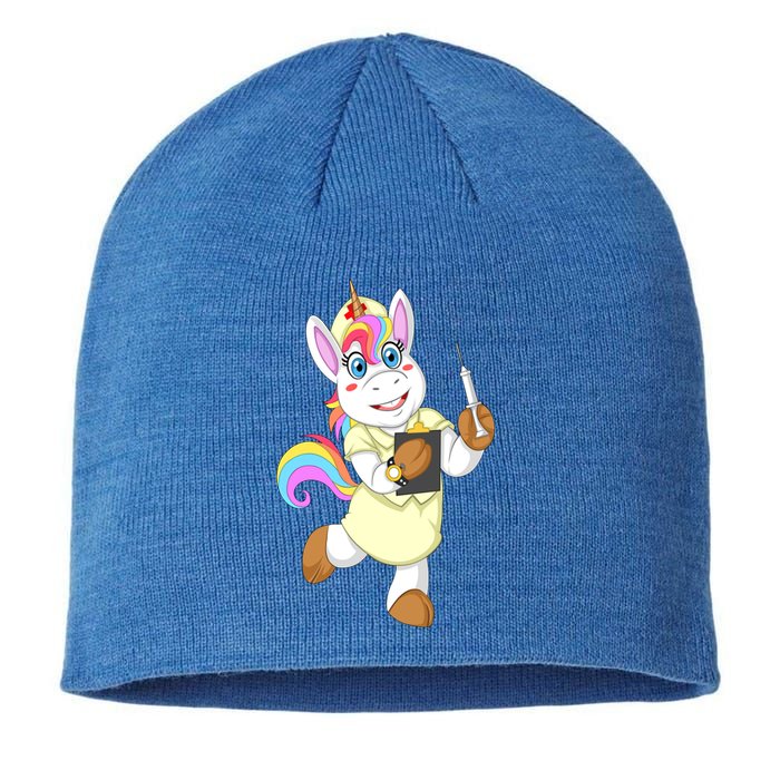 Nurse Unicorn Nursicorn Funny Gift Cool Gift Sustainable Beanie