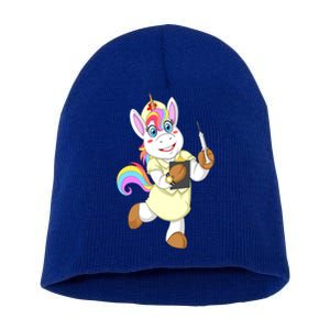 Nurse Unicorn Nursicorn Funny Gift Cool Gift Short Acrylic Beanie