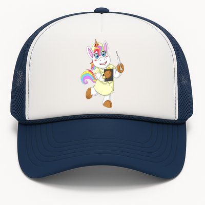 Nurse Unicorn Nursicorn Funny Gift Cool Gift Trucker Hat