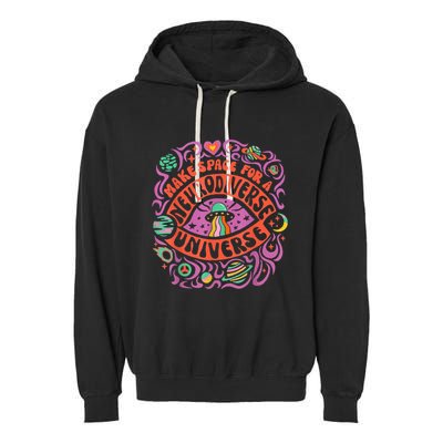 Neurodiverse Universe Neurodiversity Adhd Autism Awareness Garment-Dyed Fleece Hoodie