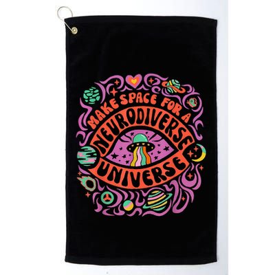 Neurodiverse Universe Neurodiversity Adhd Autism Awareness Golf Towel
