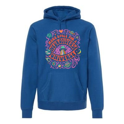 Neurodiverse Universe Neurodiversity Adhd Autism Awareness Premium Hoodie