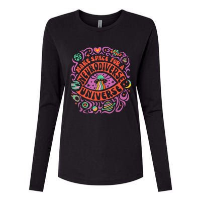 Neurodiverse Universe Neurodiversity Adhd Autism Awareness Womens Cotton Relaxed Long Sleeve T-Shirt