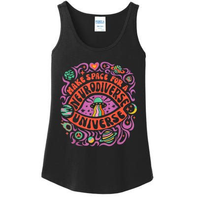 Neurodiverse Universe Neurodiversity Adhd Autism Awareness Ladies Essential Tank