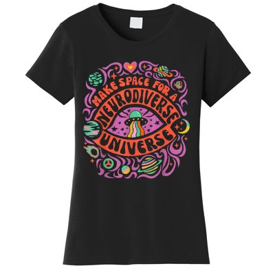 Neurodiverse Universe Neurodiversity Adhd Autism Awareness Women's T-Shirt