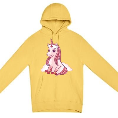 Nurse Unicorn Nursicorn Gift Premium Pullover Hoodie