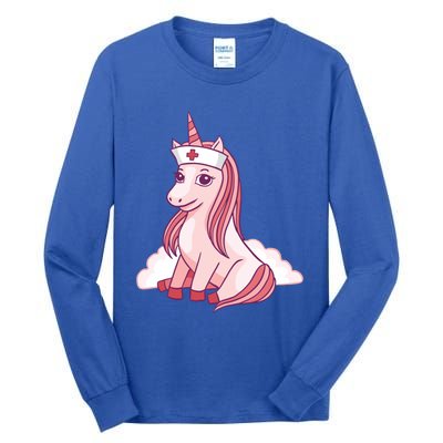 Nurse Unicorn Nursicorn Gift Tall Long Sleeve T-Shirt